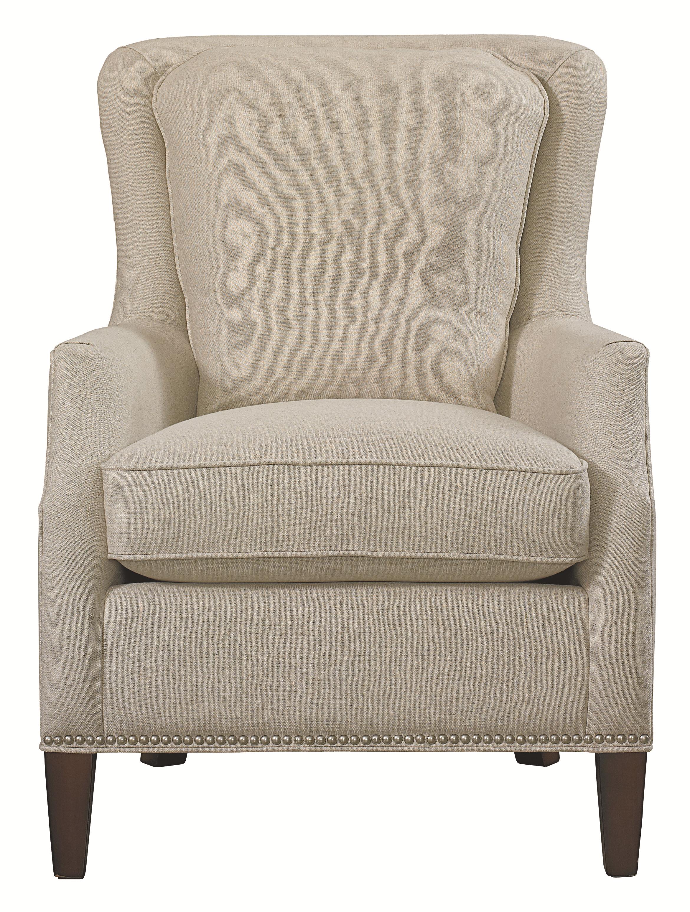 Bassett Accent Chairs by Bassett Kent Accent Chair with Wing Styled Back Darvin Furniture